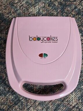 Babycakes CC-2828 Pink Mini Cupcake Maker 7-Cup Nonstick Tested & Working